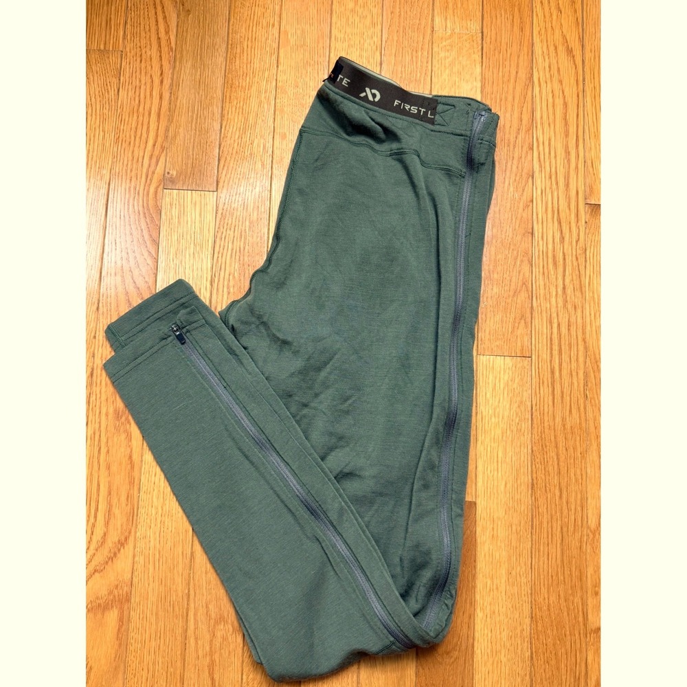 First Lite Kiln Midweight 250 Merino-X Base Layer Full Side Zip Pants Mens MD - Picture 2 of 7